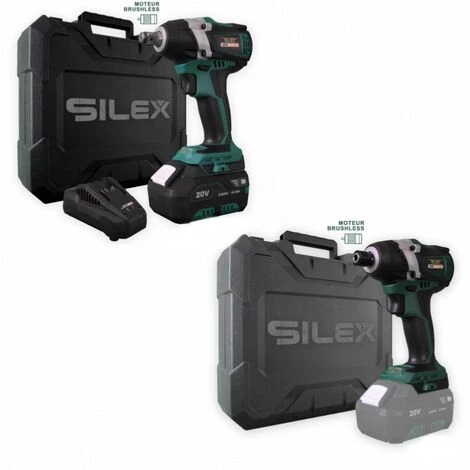 Pack Clé à Chocs 20V Sans Fil Silex® 20V (1 X Batterie 6 Ah SLX Lithium ) + Visseuse à Choc 3 Pack Clé à Chocs 20V Sans Fil Silex® 20V (1 X Batterie 6 Ah SLX Lithium ) + Visseuse à Choc
