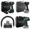 Pack Clé à Chocs 20V Sans Fil Silex® 20V (1 X Batterie 6 Ah SLX Lithium ) + Visseuse à Choc + Perceuse à Percussion -Clé Soldes Magasin 43998470 1