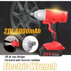 ASUPERMALL 21V Clé électrique Sans Fil Moteur De Brosse Contrôle De Vitesse Continu Outil électrique à Couple élevé Dispositif D'Installation Pratique, 1 Baterries -Clé Soldes Magasin 46314011 3