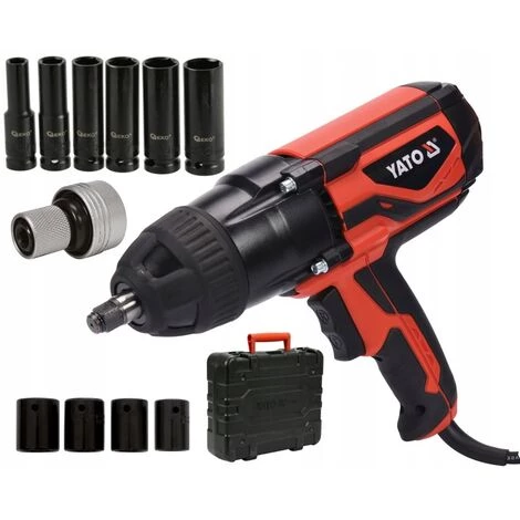YATO Clé à Chocs électrique - 1020W - 600Nm - 230V Avec Inserts Supplémentaires 7 YATO Clé à Chocs électrique - 1020W - 600Nm - 230V Avec Inserts Supplémentaires – Image 5