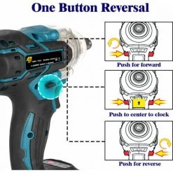 Clé à Chocs Sans Fil 520N.M 1/2" 4000 Ipm 2 EN 1 ONEVAN - Boulonneuse A Choc Pour Makita 18V - Sans Batterie 11 Clé à Chocs Sans Fil 520N.M 1/2" 4000 Ipm 2 EN 1 ONEVAN - Boulonneuse A Choc Pour Makita 18V - Sans Batterie -Clé Soldes Magasin 48884774 5