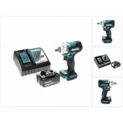 Makita DTW 300 RT1 Visseuse à Chocs Sans Fil 18 V 330 Nm 1/2" Brushless + 1x Batterie 5,0 Ah + Chargeur 11 Makita DTW 300 RT1 Visseuse à Chocs Sans Fil 18 V 330 Nm 1/2" Brushless + 1x Batterie 5,0 Ah + Chargeur -Clé Soldes Magasin 49233239 5