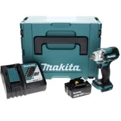 Makita DTW 300 RT1J Visseuse à Chocs Sans Fil 18 V 330 Nm 1/2" Brushless + 1x Batterie 5.0 Ah + Chargeur + Makpac -Clé Soldes Magasin 49233245 4
