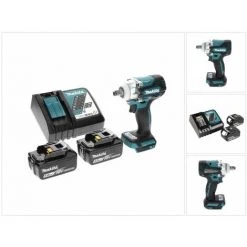 Makita DTW 300 RT Visseuse à Chocs Sans Fil 18 V 330 Nm 1/2" Brushless + 2x Batteries 5.0 Ah + Chargeur 11 Makita DTW 300 RT Visseuse à Chocs Sans Fil 18 V 330 Nm 1/2" Brushless + 2x Batteries 5.0 Ah + Chargeur -Clé Soldes Magasin 49233250 5