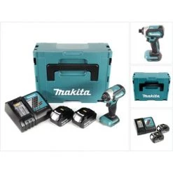 Makita DTD 153 RFJ Visseuse à Percussion Sans Fil 18V, 1/4", 170 Nm, Sans Balai + 2x Batteries 3,0 Ah + Chargeur Rapide + Makpac 2 -Clé Soldes Magasin 50602670 4