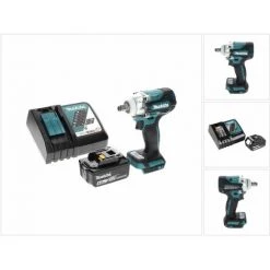 Makita DTW 300 RG1 Visseuse à Chocs Sans Fil 18 V 330 Nm 1/2" Brushless + 1x Batterie 6,0 Ah + Chargeur -Clé Soldes Magasin 50679008 5