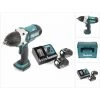 Makita BTW 450 RFE 18V Li-ion Visseuse à Chocs Sans Fil + 2x Batteries Makita BL1830 B + Chargeur DC18RC + Coffret De Transport 1 Makita BTW 450 RFE 18V Li-ion Visseuse à Chocs Sans Fil + 2x Batteries Makita BL1830 B + Chargeur DC18RC + Coffret De Transport -Clé Soldes Magasin 50819241 1