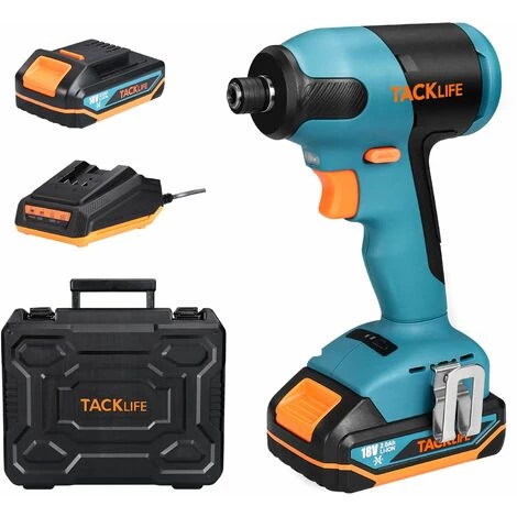 Boulonneuse à Choc Sans Fil 18V TACKLIFE 180Nm, 2800 IPM Taux D'Impact Max, 2.0Ah Batterie, Mandrin De 6.35mm, Charge Rapide TDID20K 3 Boulonneuse à Choc Sans Fil 18V TACKLIFE 180Nm, 2800 IPM Taux D'Impact Max, 2.0Ah Batterie, Mandrin De 6.35mm, Charge Rapide TDID20K