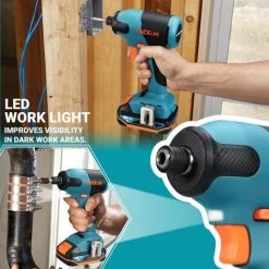 Boulonneuse à Choc Sans Fil 18V TACKLIFE 180Nm, 2800 IPM Taux D'Impact Max, 2.0Ah Batterie, Mandrin De 6.35mm, Charge Rapide TDID20K 9 Boulonneuse à Choc Sans Fil 18V TACKLIFE 180Nm, 2800 IPM Taux D'Impact Max, 2.0Ah Batterie, Mandrin De 6.35mm, Charge Rapide TDID20K -Clé Soldes Magasin 51302897 3