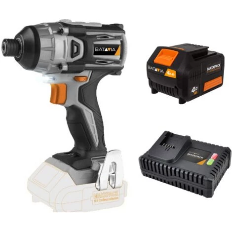 BATAVIA Visseuse à Chocs Sans Fil 18V MAXXPACK | Sans Balais | Incl. Batterie 4.0Ah Et Chargeur Rapide 3 BATAVIA Visseuse à Chocs Sans Fil 18V MAXXPACK | Sans Balais | Incl. Batterie 4.0Ah Et Chargeur Rapide