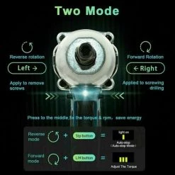 Clé à Chocs Sans Fil ONEVAN 320N.M 1/2" 4000 Ipm 2 EN 1 - Boulonneuse A Choc Pour Makita 18V - Avec 1 Batterie -Clé Soldes Magasin 52530671 3