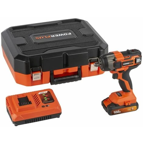 POWER PLUS Powerplus - Dual Power - POWDP20160 - 20 V - A Balais à Charon - Clé À Choc - + Batt. 20V 2.0Ah + Charger 6 POWER PLUS Powerplus - Dual Power - POWDP20160 - 20 V - A Balais à Charon - Clé À Choc - + Batt. 20V 2.0Ah + Charger – Image 4