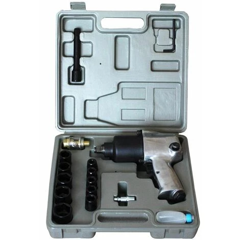 Varan Motors - SPT-10303k Coffret Clé à Chocs Pneumatique 1/2'' 576Nm, 17 Pièces, Visseuse Pneumatique - Gris 6 Varan Motors - SPT-10303k Coffret Clé à Chocs Pneumatique 1/2'' 576Nm, 17 Pièces, Visseuse Pneumatique - Gris – Image 4