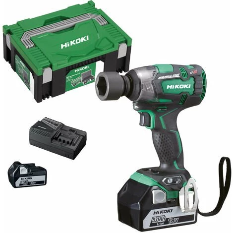 Boulonneuse à Chocs 305Nm HITACHI HIKOKI Brushless WR18DBDL2WPZ 18V 2 X 5Ah Li-ion 3 Boulonneuse à Chocs 305Nm HITACHI HIKOKI Brushless WR18DBDL2WPZ 18V 2 X 5Ah Li-ion