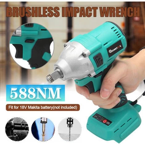 DMTOOL Clé à Choc Sans Brosse Echargeable électrique 18V 588N.M Adapté à La Batterie Makita 18V (Sans Batterie) 3 DMTOOL Clé à Choc Sans Brosse Echargeable électrique 18V 588N.M Adapté à La Batterie Makita 18V (Sans Batterie)