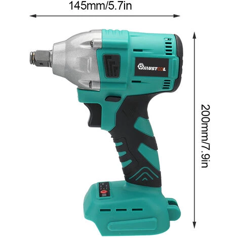 DMTOOL Clé à Choc Sans Brosse Echargeable électrique 18V 588N.M Adapté à La Batterie Makita 18V (Sans Batterie) 5 DMTOOL Clé à Choc Sans Brosse Echargeable électrique 18V 588N.M Adapté à La Batterie Makita 18V (Sans Batterie) – Image 3