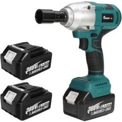 JMAX 2 EN 1 Clé à Chocs Sans Fil 1600N.M 1/2" 388VF Avec 18V Batterie + Chargeur + Accessoires