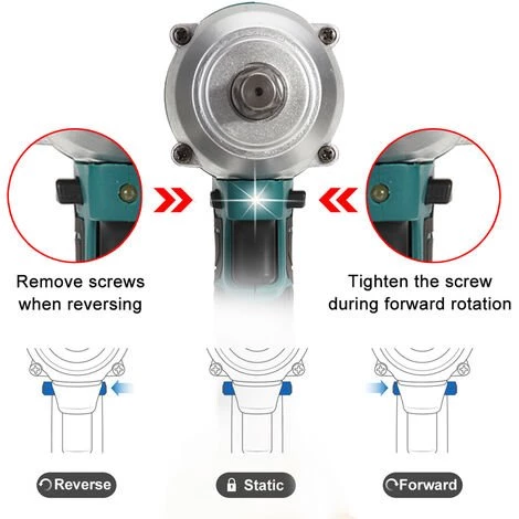 JMAX 2 EN 1 Clé à Chocs Sans Fil 1600N.M 1/2" 388VF Avec 18V Batterie + Chargeur + Accessoires 7 JMAX 2 EN 1 Clé à Chocs Sans Fil 1600N.M 1/2" 388VF Avec 18V Batterie + Chargeur + Accessoires – Image 5