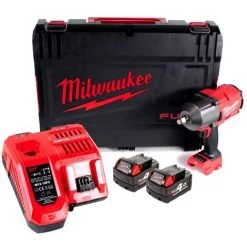 .MILWAUKEE. Milwaukee M18 FHIWF12-402X Visseuse à Percussion Sans Fil 1/2", 1356 Nm, 18 V + 2x Batteries 4.0 Ah + Chargeur + HD Box -Clé Soldes Magasin 57876776 4