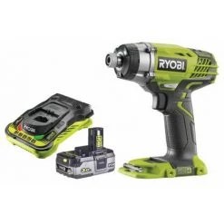 Pack RYOBI Visseuse à Choc 18V OnePlus R18ID3-0 - 1 Batterie 3.0Ah High Energy - 1 Chargeur Ultra Rapide