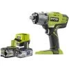Pack RYOBI Boulonneuse à Choc 18V OnePlus R18IW3 - 1 Batterie 3.0Ah High Energy - 1 Batterie 5,0Ah - Chargeur Rapide