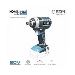 Llave De Impacto 20v Brushless (sin Bateria Y Cargador) 16x23,5cm Koma Tools Pro Series Battery