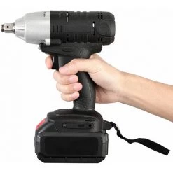 GETLITOOL Clé à Chocs Sans Fil 20 V Avec 1/2 Pouce, Couple Maximal 300 Pi-lb (410 N.m), Batterie Li-ion 1,5A Visseuse Clé à Choc Percussion Vitesse -Clé Soldes Magasin 61048284 3