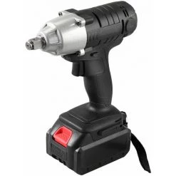 GETLITOOL Clé à Chocs Sans Fil 20 V Avec 1/2 Pouce, Couple Maximal 300 Pi-lb (410 N.m), Batterie Li-ion 1,5A Visseuse Clé à Choc Percussion Vitesse -Clé Soldes Magasin 61048284 5