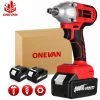 ONEVAN Clé à Chocs Sans Fil Brushless électrique, 800Nm, Boulonneuse A Choc Sans Balais, 1/2 Pouces, Convient Pour Batterie Makita 18v, Pour Pneus De Voiture - Avec 2 Batterie -Clé Soldes Magasin 63594618 1