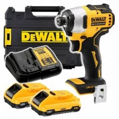 DeWalt DCF809L2T Clé à Chocs 1/4" 18 Volt (2x3.0Ah Valise TSTAK) 170Nm,