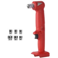 HAPPYSHOPPING Clé à Chocs à Angle Droit Angle De 90 Degrés Cliquet électrique Rechargeable Taille De La Pince 6,35 Mm Moteur à Brosse, Nu - Nu