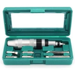 OSQI 8 Tournevis à Percussion Et Embouts Manuels Réversibles Avec Correcteur De Vis à Percussion