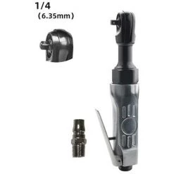 Clé à Cliquet Pneumatique Thsinde, Clé Carrée De Clé Pneumatique De 1/4 Pouce, Outils De Clé à Douille Pneumatique à Cliquet De Torsion De 25 Pi-lb, Pour La Construction Navale, Ma -Clé Soldes Magasin 65641563 2