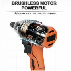 FVO Clé électrique 21V,Clé Dynamométrique à Percussion Sans Fil 2200 Tr/min, Clé à écrou -Clé Soldes Magasin 65884559 2