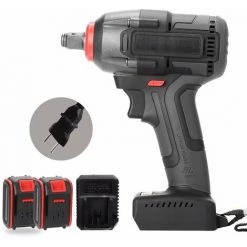 LIFCAUSAL Clé à Chocs Sans Fil Rechargeable électrique Sans Fil Multifonctionnelle Clé à Main électrique Sans Fil Maison Bricolage Outils électriques EU220V