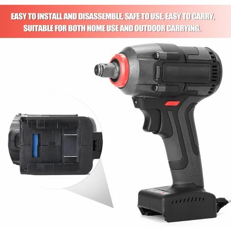 LIFCAUSAL Clé à Chocs Sans Fil Rechargeable électrique Sans Fil Multifonctionnelle Clé à Main électrique Sans Fil Maison Bricolage Outils électriques EU220V 7 LIFCAUSAL Clé à Chocs Sans Fil Rechargeable électrique Sans Fil Multifonctionnelle Clé à Main électrique Sans Fil Maison Bricolage Outils électriques EU220V – Image 5