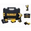 DeWalt DCF 850 P1 Visseuse à Percussion Sans Fil, Sans Balai, 205 Nm 18V + 1x Batterie 5,0 Ah + Chargeur + Coffret TSTAK + Madrin De 1/4" -Clé Soldes Magasin 67639022 1