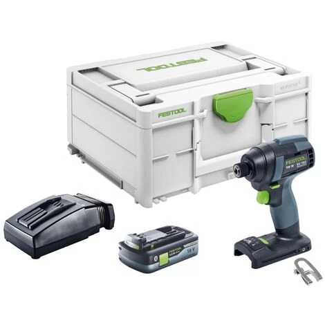 Festool TID 18-Basic Visseuse à Percussion Sans Fil 180Nm, 1/4" 18V + 1x Batterie 4,0Ah + Chargeur (576481) 4 Festool TID 18-Basic Visseuse à Percussion Sans Fil 180Nm, 1/4" 18V + 1x Batterie 4,0Ah + Chargeur (576481) – Image 2