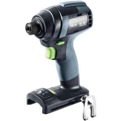 Festool TID 18 Visseuse à Chocs Sans Fil C 3.1-Plus 180Nm, 1/4" 18V + 2x Batteries 3.1Ah + Chargeur Rapide + Coffret Systainer (576485) -Clé Soldes Magasin 68101778 2