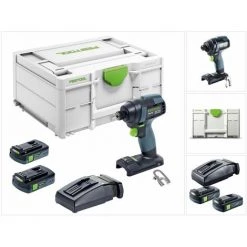 Festool TID 18 Visseuse à Chocs Sans Fil C 3.1-Plus 180Nm, 1/4" 18V + 2x Batteries 3.1Ah + Chargeur Rapide + Coffret Systainer (576485) -Clé Soldes Magasin 68101778 5
