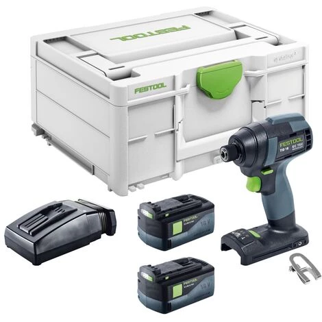 Festool TID 18-Basic Visseuse à Percussion Sans Fil 180Nm 1/4" 18V + 2x Batteries 5,2Ah + Chargeur + Coffret Systainer (576481) 4 Festool TID 18-Basic Visseuse à Percussion Sans Fil 180Nm 1/4" 18V + 2x Batteries 5,2Ah + Chargeur + Coffret Systainer (576481) – Image 2