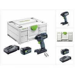 Festool TID 18-Basic Visseuse à Percussion Sans Fil 180Nm 1/4", 18V + 1x Batterie 5,2Ah + Chargeur + Coffret Systainer (576481)