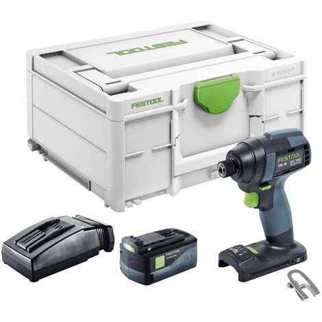 Festool TID 18-Basic Visseuse à Percussion Sans Fil 180Nm 1/4", 18V + 1x Batterie 5,2Ah + Chargeur + Coffret Systainer (576481) 4 Festool TID 18-Basic Visseuse à Percussion Sans Fil 180Nm 1/4", 18V + 1x Batterie 5,2Ah + Chargeur + Coffret Systainer (576481) – Image 2