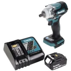Makita DTW 300 RF1 Visseuse à Chocs Sans Fil 18 V 330 Nm 1/2" Brushless + 1x Batterie 3,0 Ah + Chargeur 8 Makita DTW 300 RF1 Visseuse à Chocs Sans Fil 18 V 330 Nm 1/2" Brushless + 1x Batterie 3,0 Ah + Chargeur -Clé Soldes Magasin 68338686 2