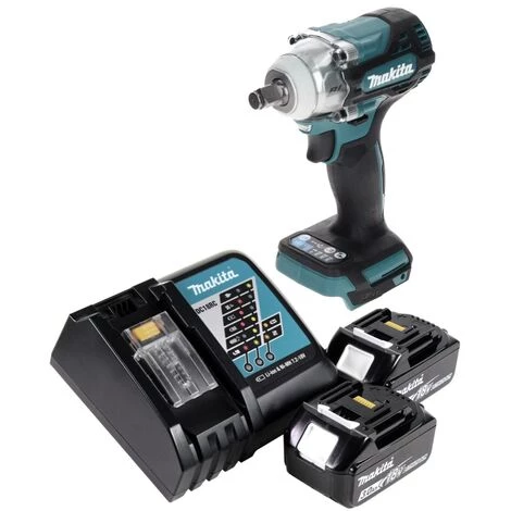Makita DTW 300 RF Visseuse à Chocs Sans Fil 18 V 330 Nm 1/2" Brushless + 2x Batteries 3,0 Ah + Chargeur 5 Makita DTW 300 RF Visseuse à Chocs Sans Fil 18 V 330 Nm 1/2" Brushless + 2x Batteries 3,0 Ah + Chargeur – Image 3
