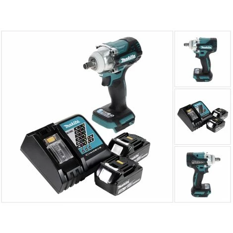 Makita DTW 300 RF Visseuse à Chocs Sans Fil 18 V 330 Nm 1/2" Brushless + 2x Batteries 3,0 Ah + Chargeur 7 Makita DTW 300 RF Visseuse à Chocs Sans Fil 18 V 330 Nm 1/2" Brushless + 2x Batteries 3,0 Ah + Chargeur – Image 5