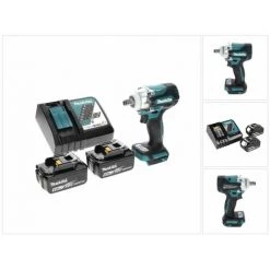 Makita DTW 300 RG Visseuse à Chocs Sans Fil 18 V 330 Nm 1/2" Brushless + 2x Batteries 6,0 Ah + Chargeur -Clé Soldes Magasin 68338711 5