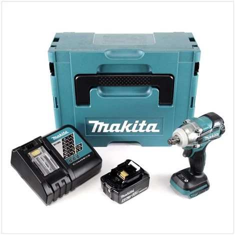 Makita DTW 285 RT1J 18 V Li-Ion Boulonneuse à Chocs Sans Fil Avec Boîtier Makpac + 1x Batterie BL 1850 5,0 Ah + Chargeur Rapide DC 18 RC 4 Makita DTW 285 RT1J 18 V Li-Ion Boulonneuse à Chocs Sans Fil Avec Boîtier Makpac + 1x Batterie BL 1850 5,0 Ah + Chargeur Rapide DC 18 RC – Image 2