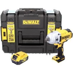 DeWalt DCF 899 18 V Boulonneuse à Chocs Sans Fil Brushless 950 Nm 1/2" Avec Boîtier TSTAK + 1 X DCB 184 5,0 Ah Batterie -Clé Soldes Magasin 9481269 2