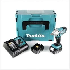 Makita DTW 190 RTJ 18V Li-Ion Boulonneuse à Chocs Sans Fil Avec Boîtier Makpac + 2x Batteries BL 1850 5,0 Ah + Chargeur Rapide DC 18 RC -Clé Soldes Magasin 9484439 2